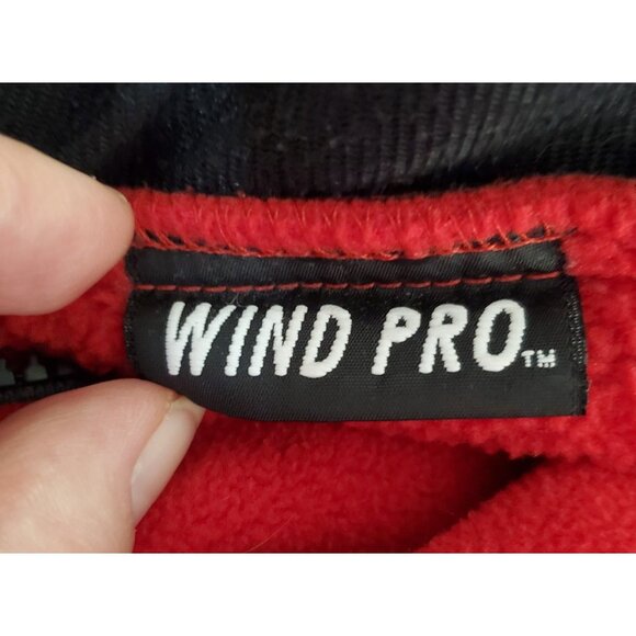 Vtg LL Bean Polartec Wind Pro Fleece Jacket USA Made Red & Black Full Zip Mens L - Picture 16 of 16